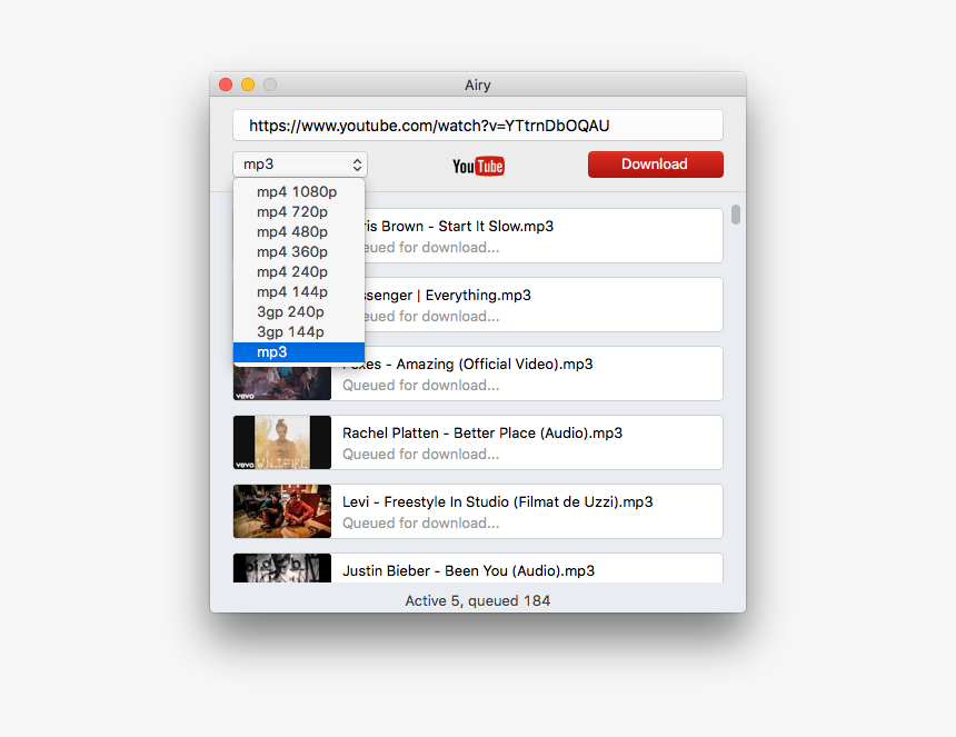 Airy - Download Youtube Playlist Mac Os, HD Png Download, Free Download