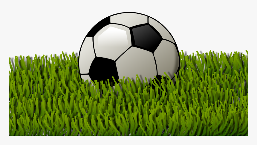 This Free Icons Png Design Of Soccer Ball On Grass - Soccer Ball On Grass Clipart, Transparent Png, Free Download