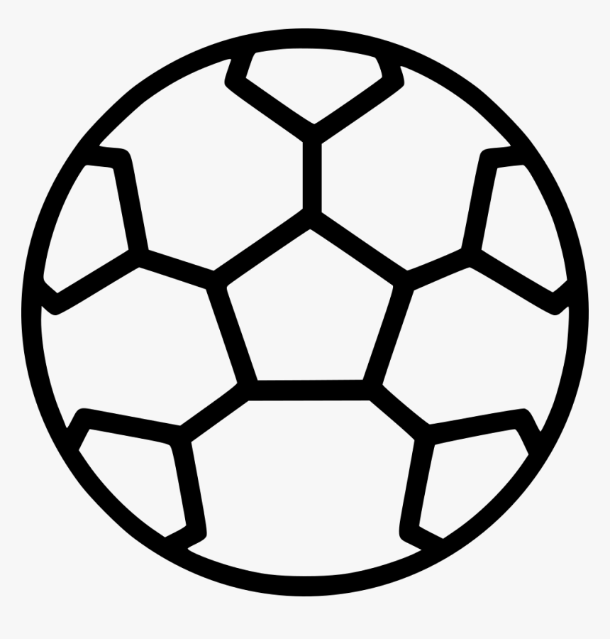 Footbal Soccer Ball Artex - Football Outline Black And White Clipart, HD Png Download, Free Download