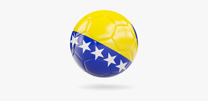 Glossy Soccer Ball - Bosnia Flag Png Ball, Transparent Png, Free Download