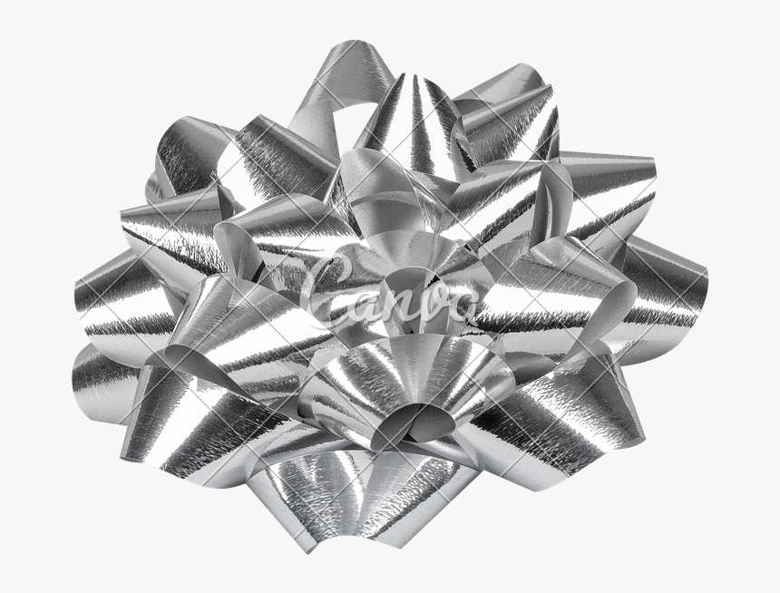 Silver Bow Png - Gift Wrapping, Transparent Png, Free Download