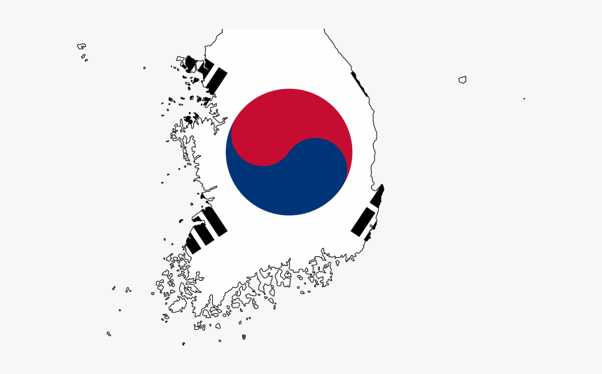 Korea Clipart X Free - South Korea Flag On Country, HD Png Download, Free Download