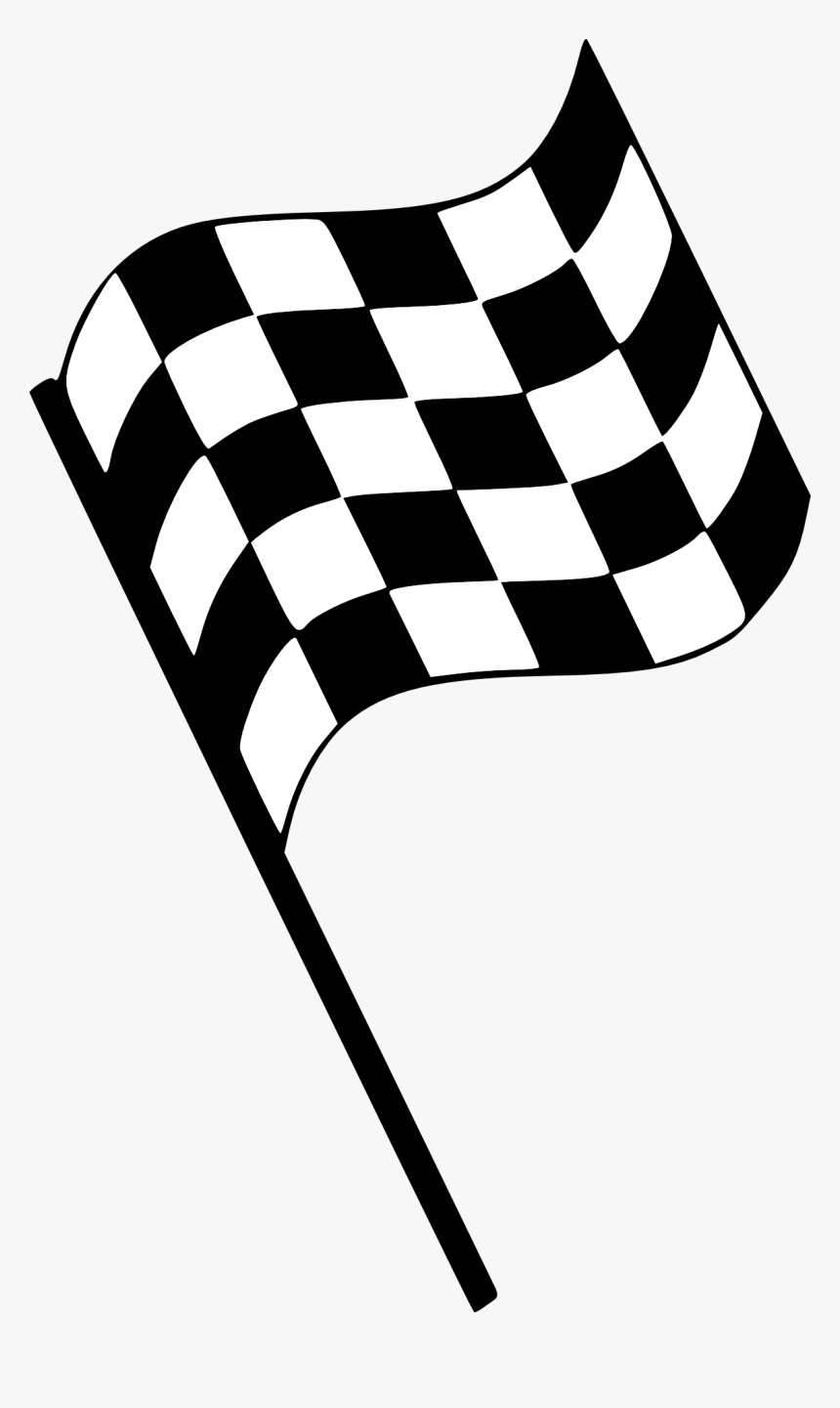 Finish Line Flag Clipart - Checkered Flag, HD Png Download, Free Download