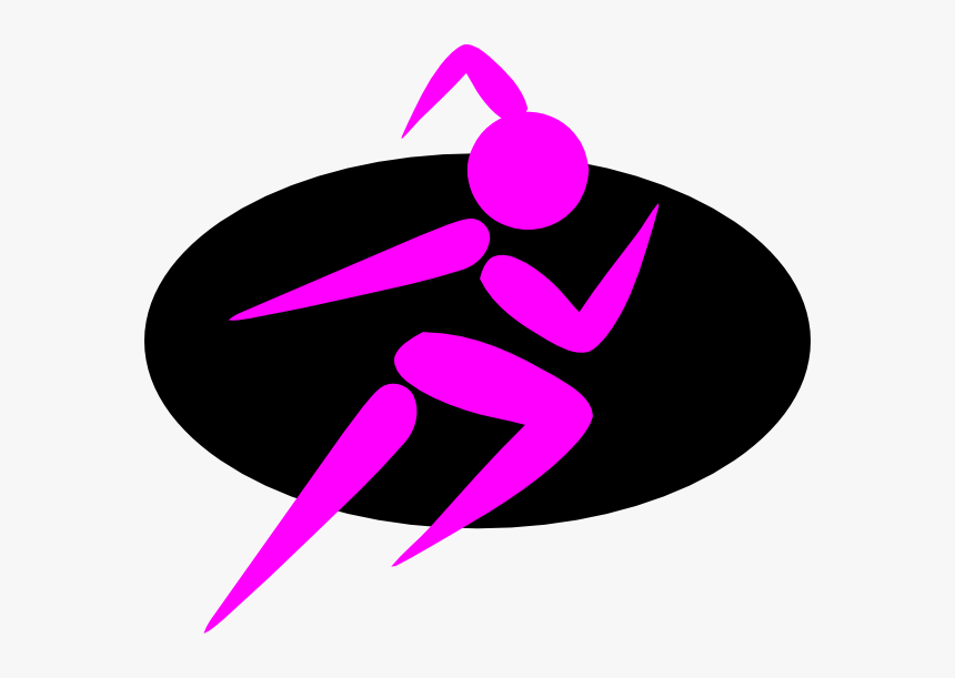 Finish Strong Running Girl Clip Art - Clipart Running Girl Transparent, HD Png Download, Free Download