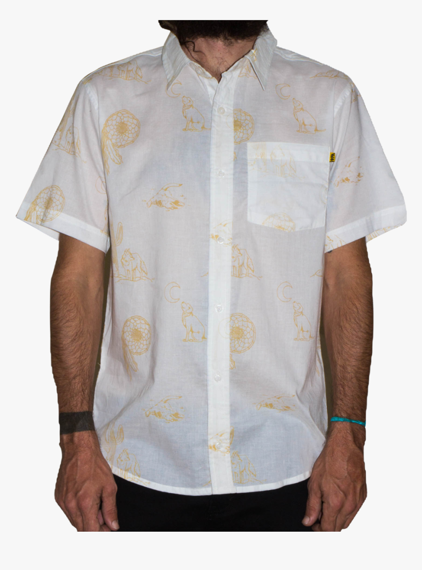 Desert Button Up Wht/gld - Pocket, HD Png Download, Free Download