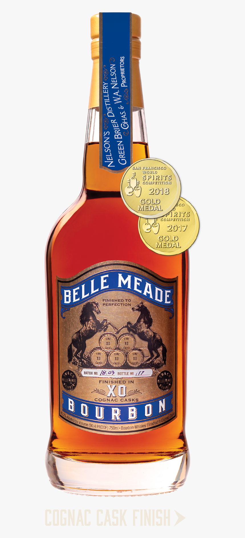 Belle Meade Bourbon Cognac Cask Finish - Belle Meade Bourbon Cask Strength Reserve, HD Png Download, Free Download