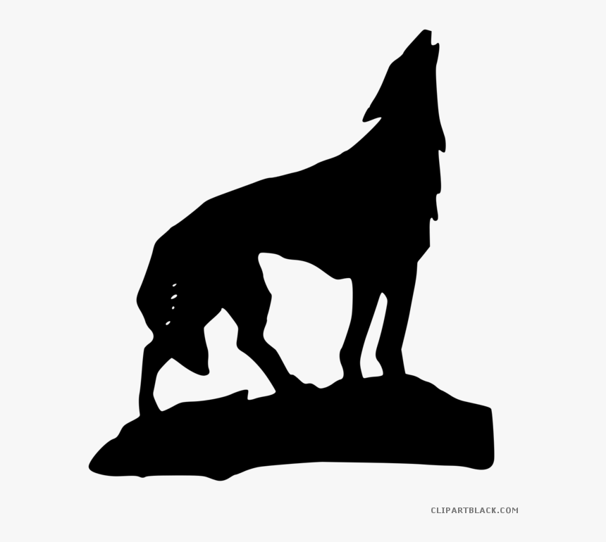 Gray Wolf Clipart Wolf Animal Howling Wolf Transparent- - Wolf Howling Vector Png, Png Download, Free Download