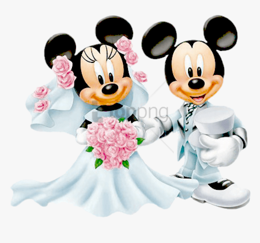 Mickey Mouse Wedding Image - Mickey Mouse Minnie Mouse Wedding, HD Png Download, Free Download