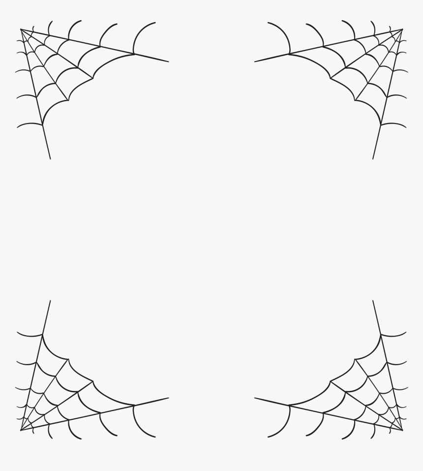 Spider Web Euclidean Vector - Spider Web Frame Png, Transparent Png, Free Download