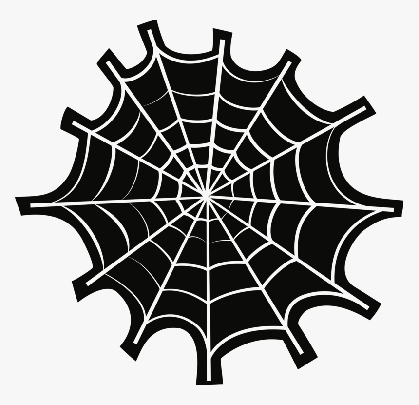 Plant,spider Web,leaf - Spider Web Clip Art, HD Png Download, Free Download