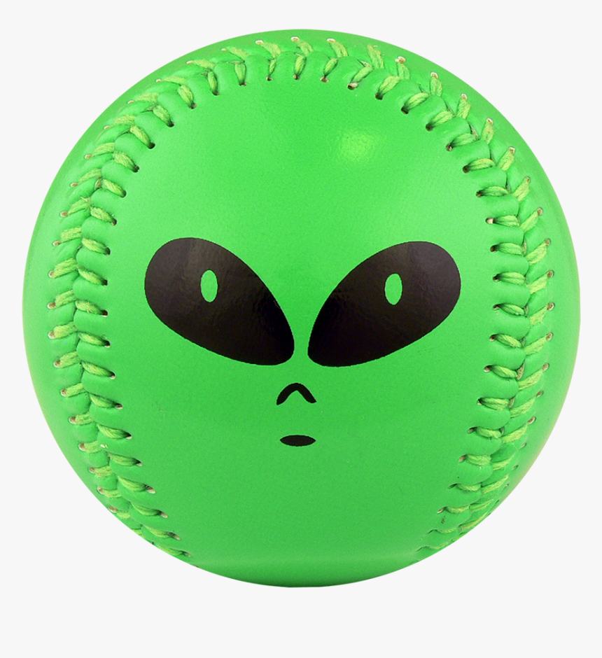 Alien Neon Green T Ball - Baseball Alien, HD Png Download, Free Download