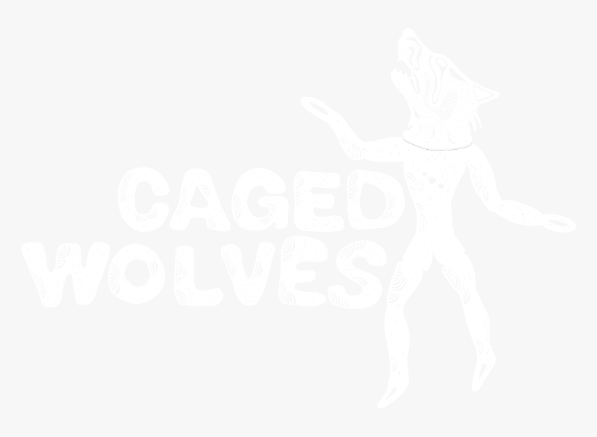 Caged Wolves Band Homepage Logo Wolf Alternative Stoner - Illustration, HD Png Download, Free Download