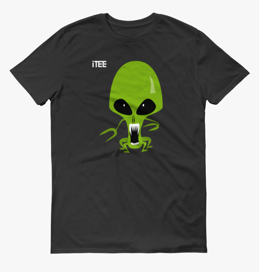 Green Alien Lightweight Fashion Short Sleeve T Shirt - Happy Graphic Novel Tshirt, HD Png Download, Free Download