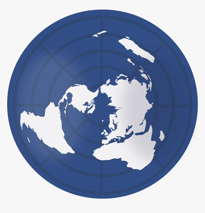 Top Of The Globe Map Earth Clipart Map - Top Of Earth Map, Hd Png Download - Kindpng