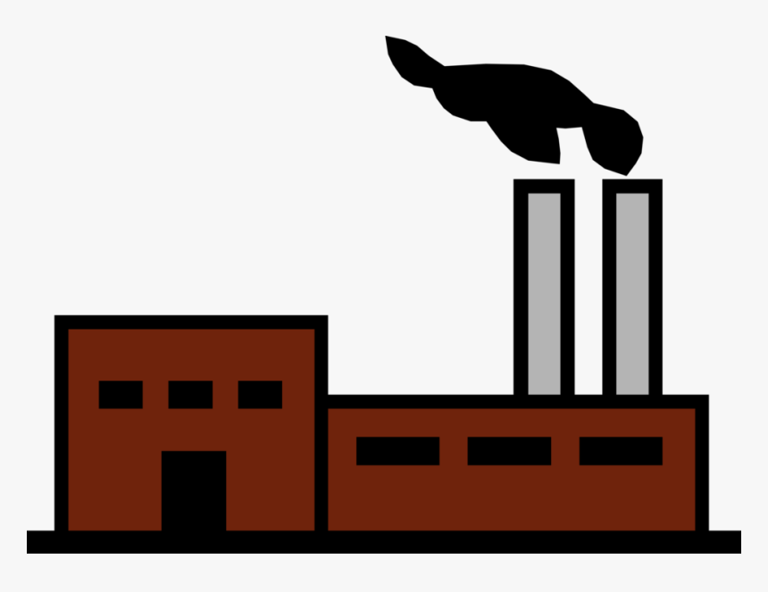 Factory Smokestack Vector Image - Fábrica Png, Transparent Png, Free Download