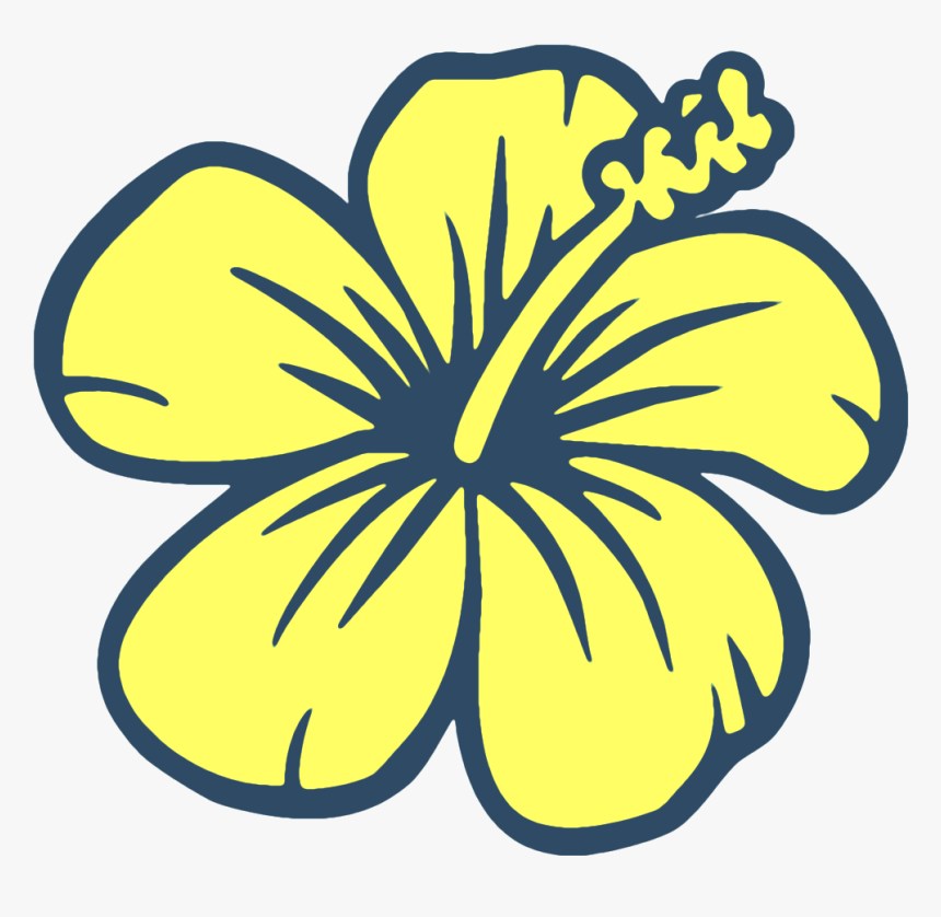 Hawaiian Flowers Drawing Easy Clipart , Png Download - Ohana Black And White, Transparent Png, Free Download