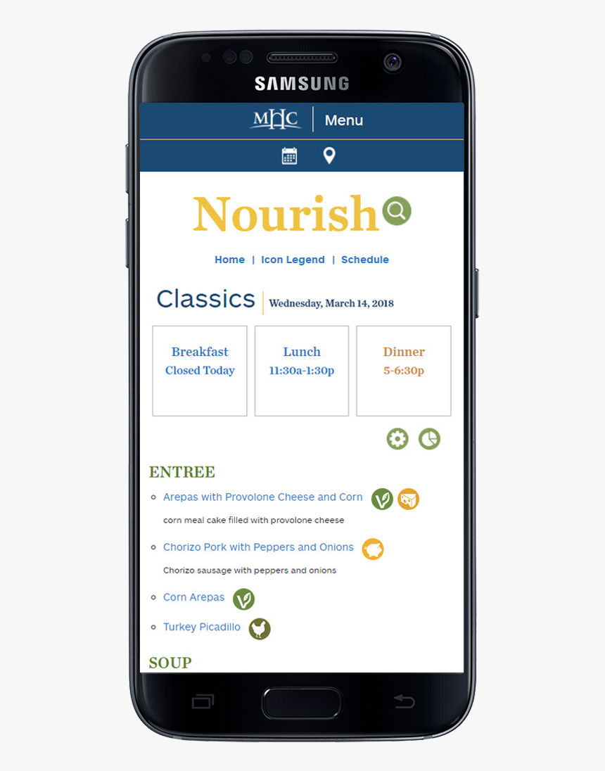 Mount Holyoke Menu Inner Page - Webview Android, HD Png Download, Free Download