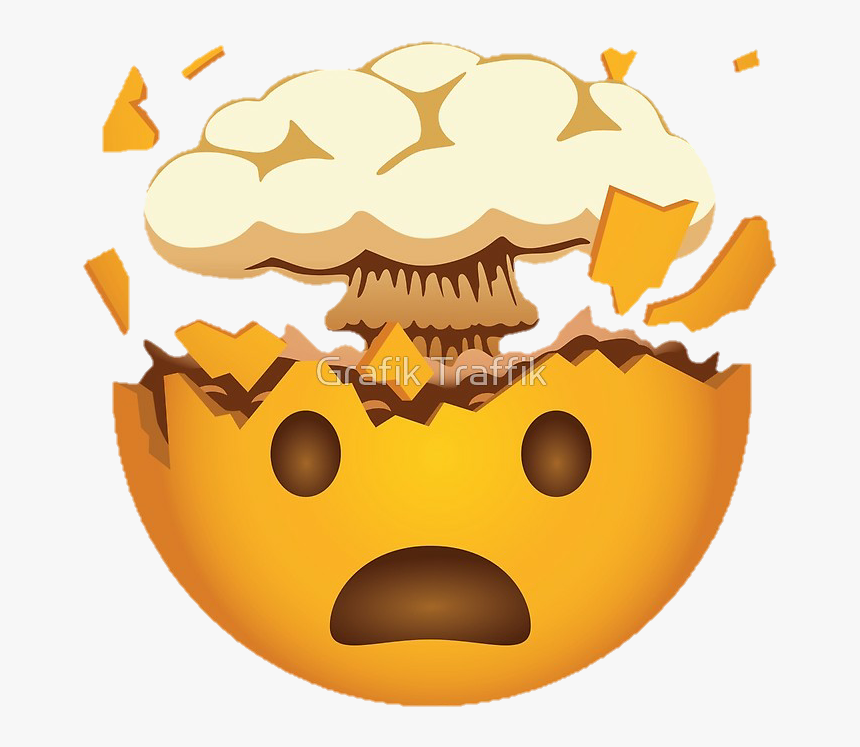 Mind Blown Emoji Png Clipart , Png Download - Mind Blown Emoji Apple, Transparent Png, Free Download