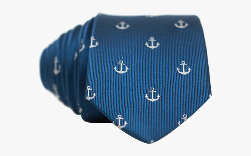 Anchors On Blue Necktie - Denim, HD Png Download, Free Download