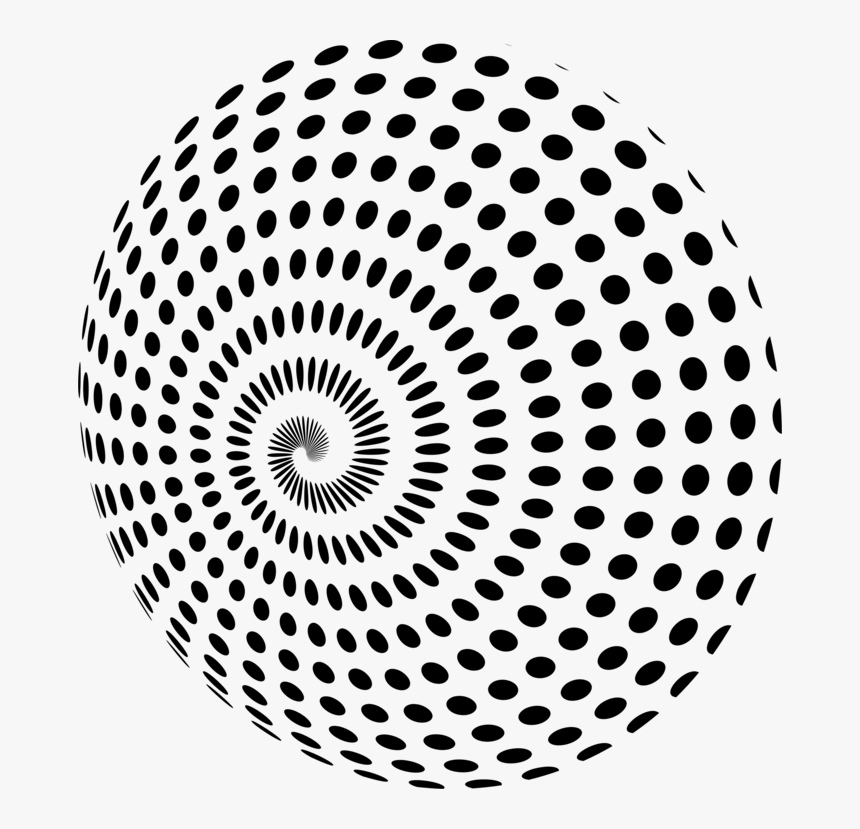 Symmetry,area,monochrome Photography - Dots Illusion, HD Png Download, Free Download