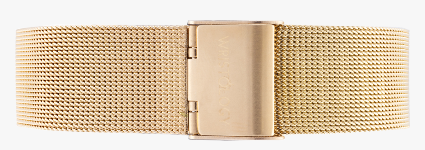 18mm Gold Metal Mesh Strap - Buckle, HD Png Download, Free Download