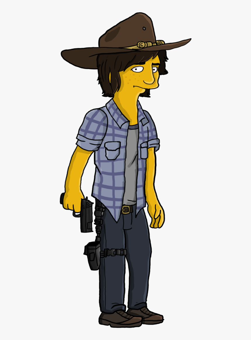 Transparent Rick Grimes Png - Walking Dead Version Simpsons, Png Download, Free Download