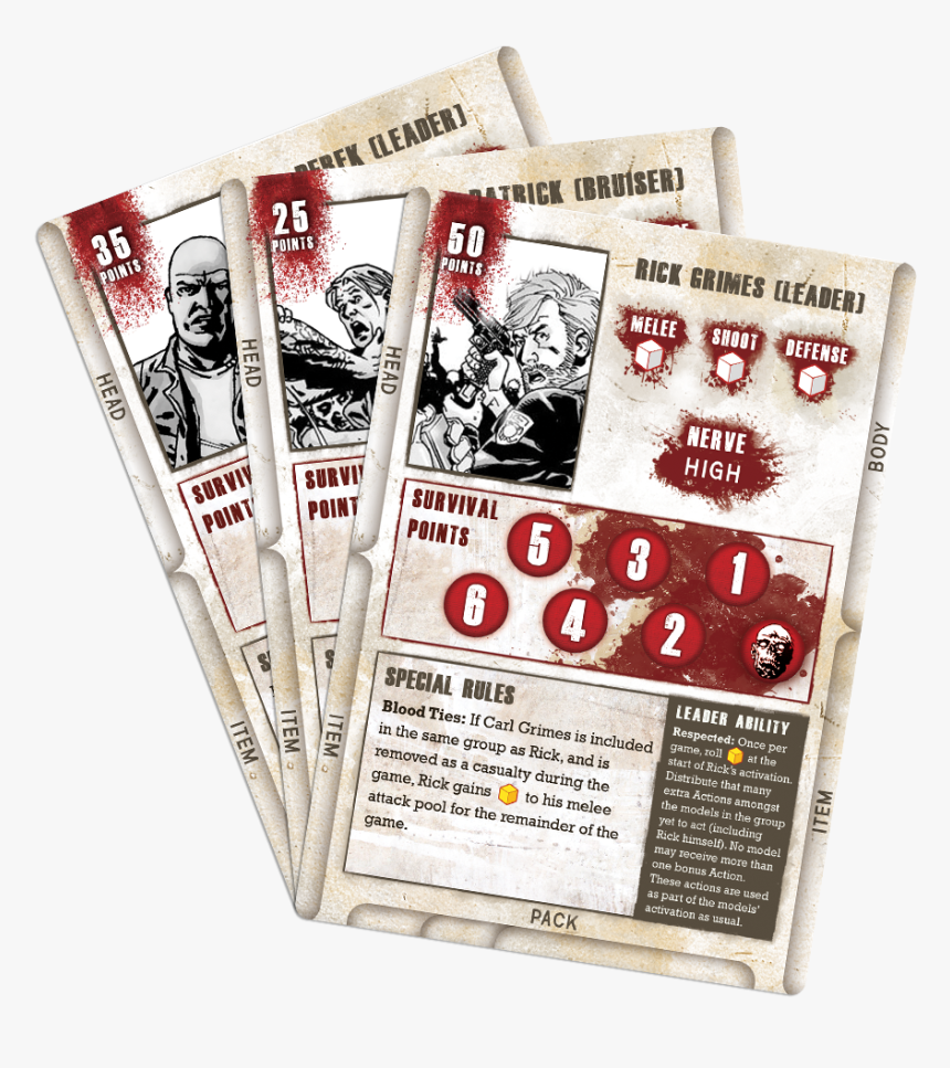 Walking Dead All Out War Card, HD Png Download, Free Download