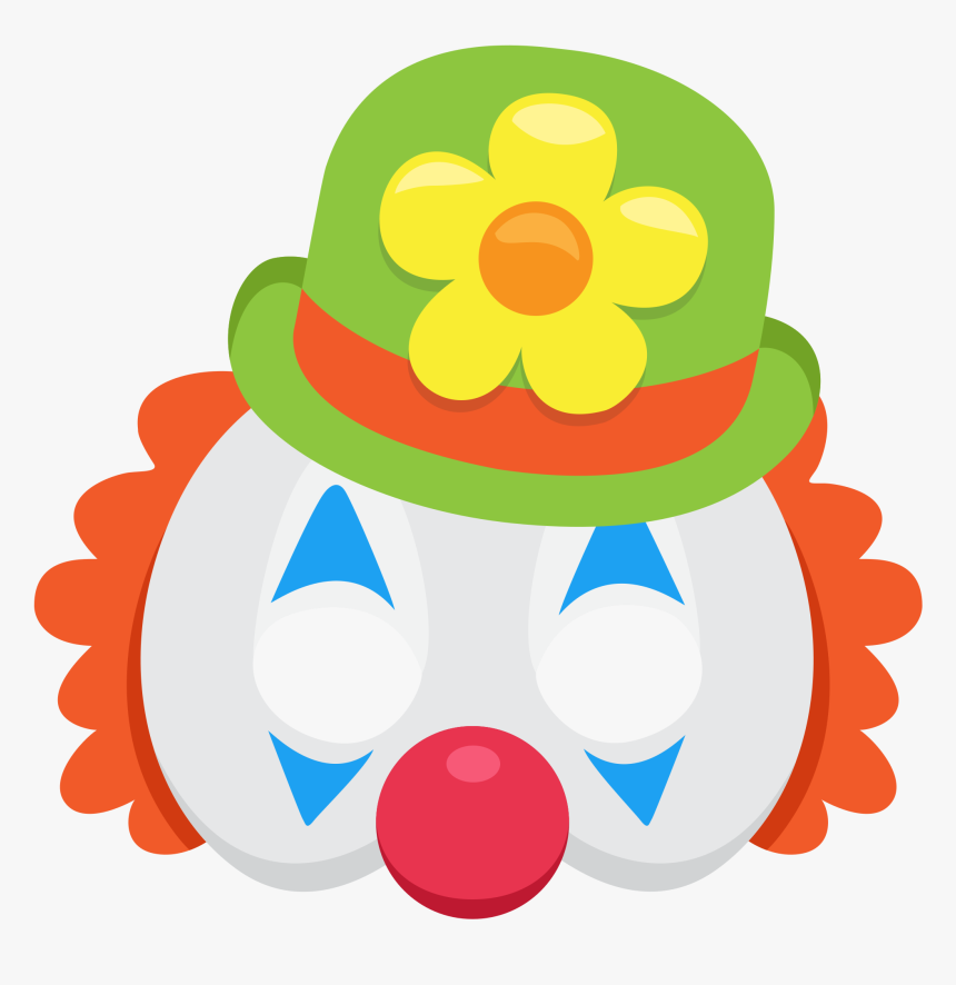 Clown Mask - Circle - Clown Mask Clipart, HD Png Download, Free Download