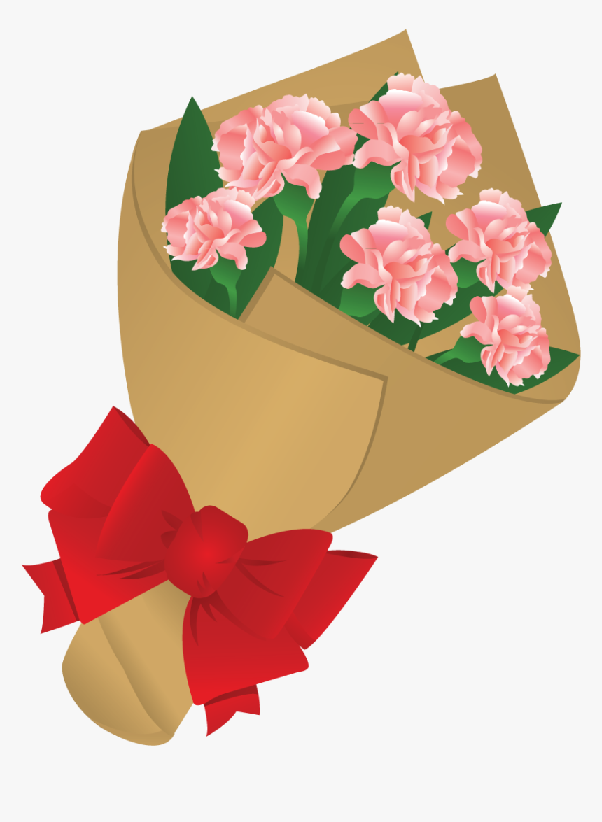 Valentine Flowers Clipart - Mother's Day Bouquet Clipart, HD Png Downl...