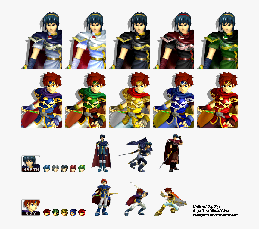 Transparent Roy Fire Emblem Png - Fire Emblem Smash Bros Melee, Png Download, Free Download