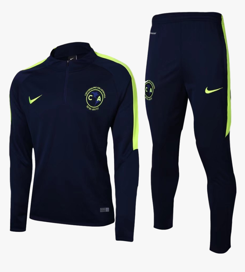 Club América 17/18 Blue Pre-match Tracksuit - Barcelona Training Suit 2017 18, HD Png Download, Free Download