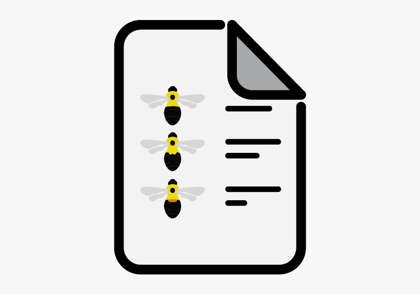 Icon Of Bumble Bee Guide On Paper, HD Png Download, Free Download