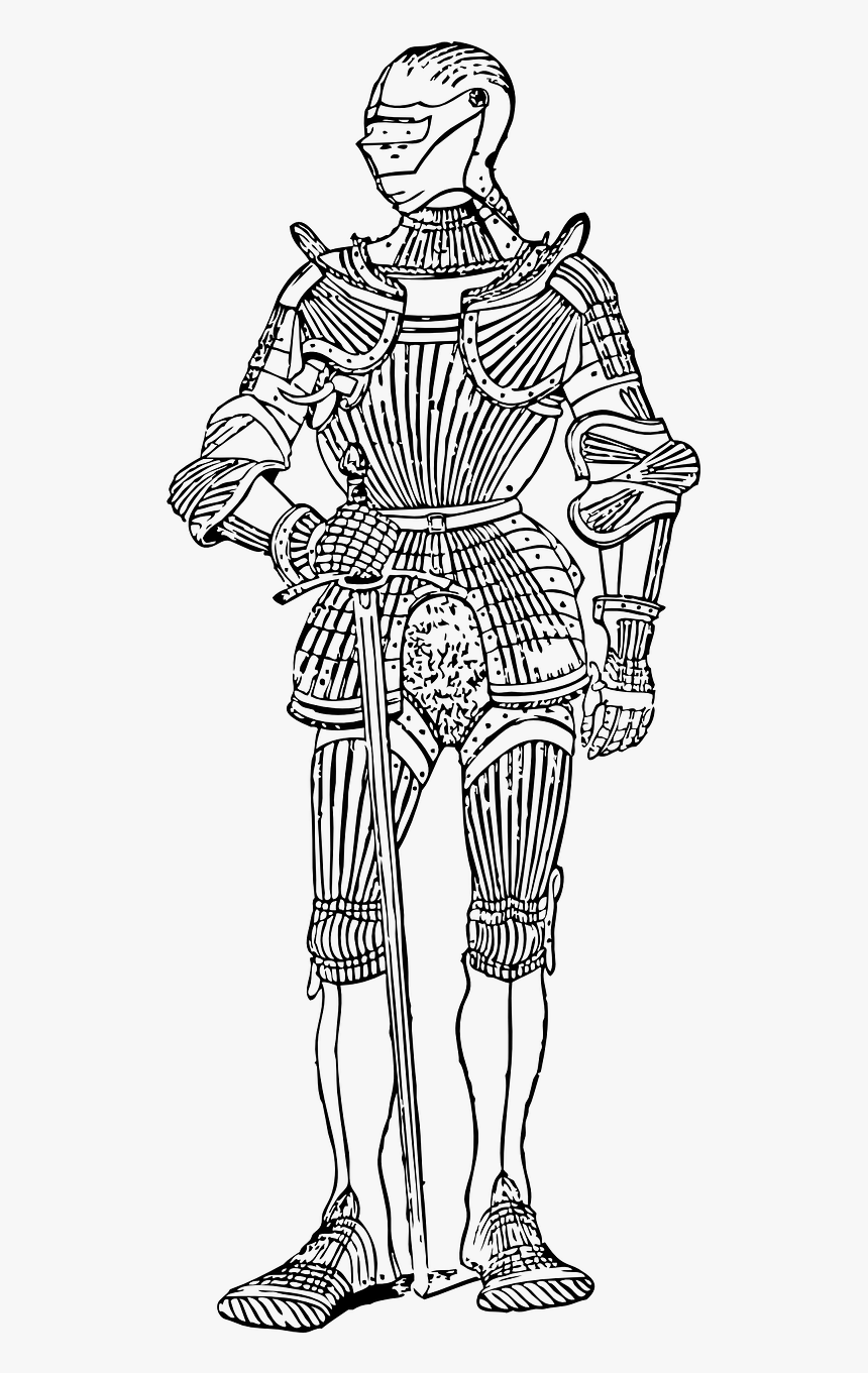 Suit Of Armor Drawing, HD Png Download, Free Download