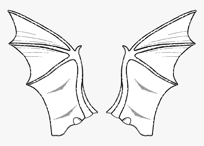 Bat Wing Pattern Printable Illustration, HD Png Download kindpng