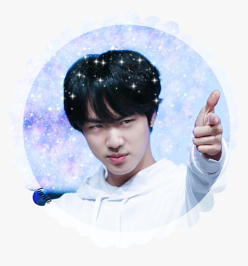 Sticker Seokjin Jin Png Snow App Bts Jin - Jin Cute Face, Transparent Png, Free Download