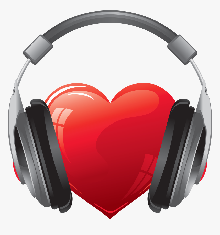 Heart With Headphones Png Clipart Image Gallery - Heart Headphones Png, Transparent Png, Free Download