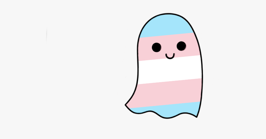 #prideghost #pride #trans #transgender #prideflag #transflag - Cartoon, HD Png Download, Free Download
