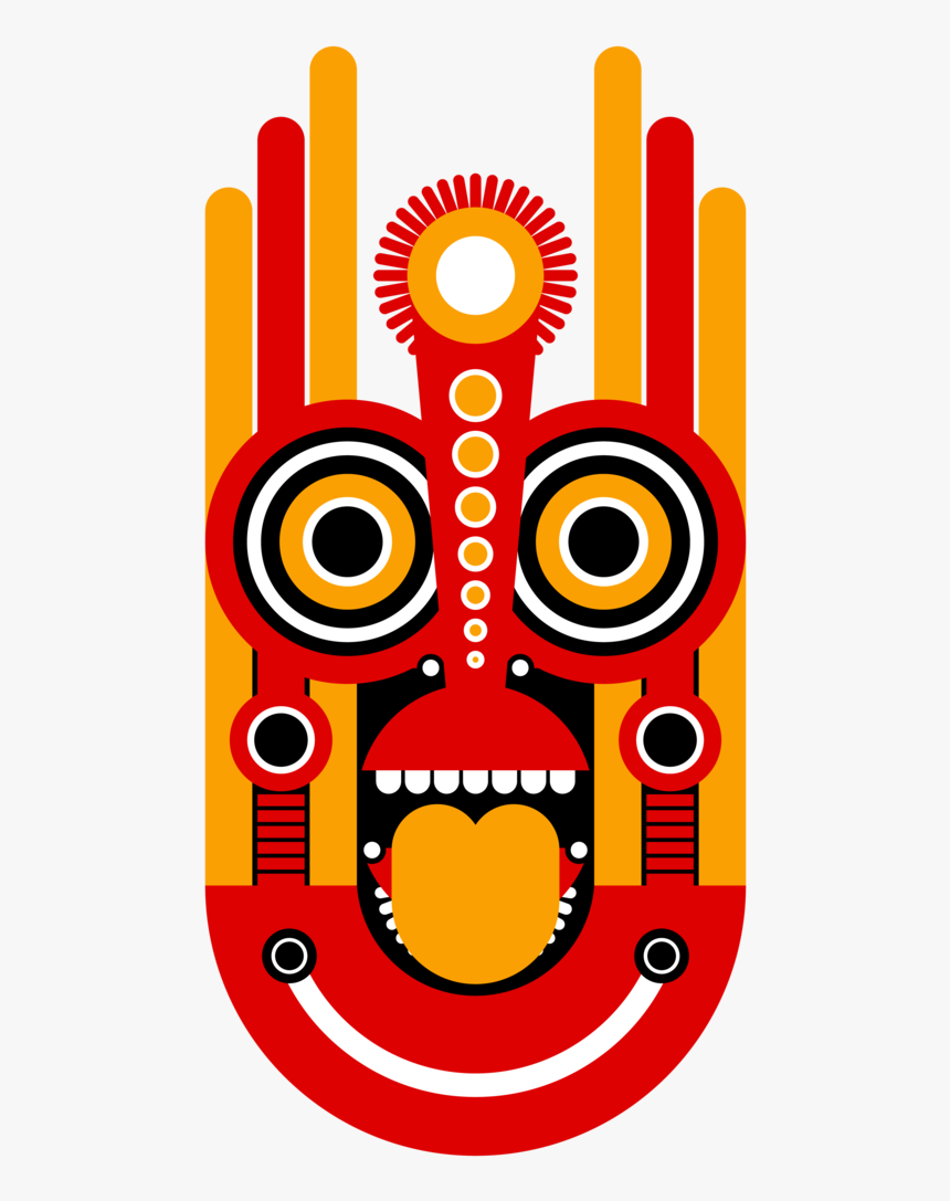 Transparent Tiki Mask Png - T-shirt, Png Download, Free Download