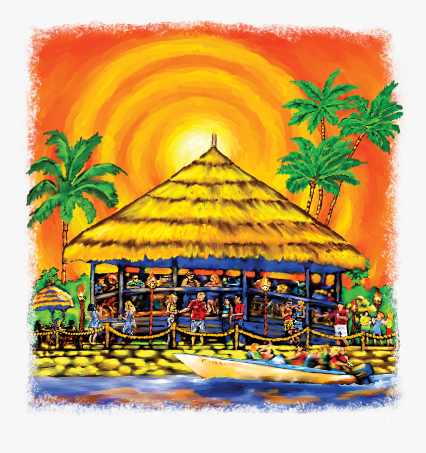 Vacation Tiki Bar The Teehive - Clipart A Tiki House, HD Png Download, Free Download
