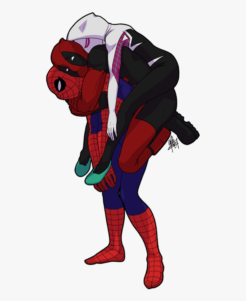 Transparent Deadpool Icon Png - Spiderman Deadpool Fan Art, Png Download, Free Download