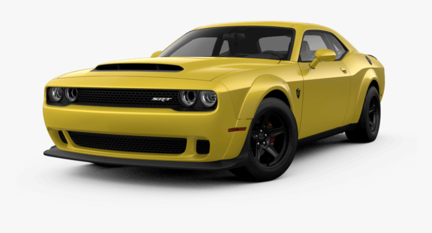 Dodge Demon Png - Widebody Scat Pack Challenger Lime Green, Transparent Png, Free Download