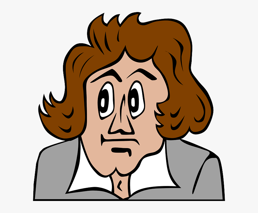 Beethoven, Musician, Symphony, Music, Concert - Beethoven Face Cartoon, HD Png Download, Free Download