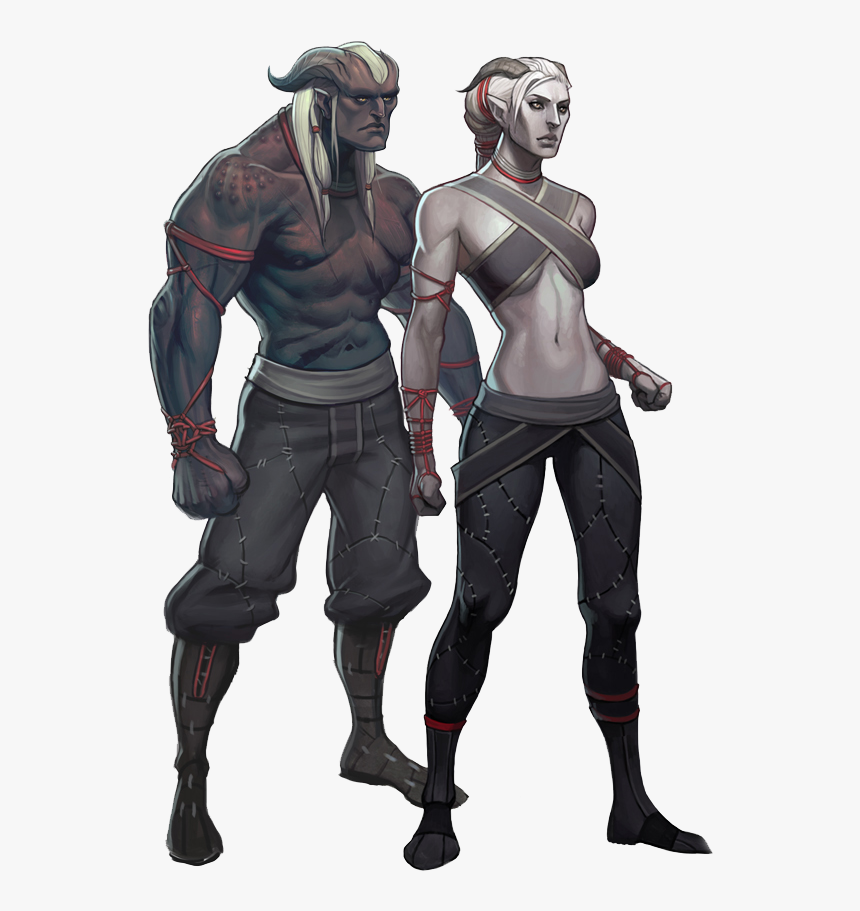 Qunari House Of Tides Heraldry - Human And Elf Hybrid, HD Png Download, Free Download