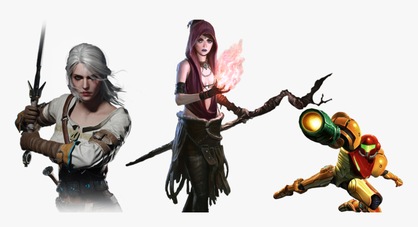 5 Most Badass Women In Video Games Part - Witcher 3 Png, Transparent Png, Free Download