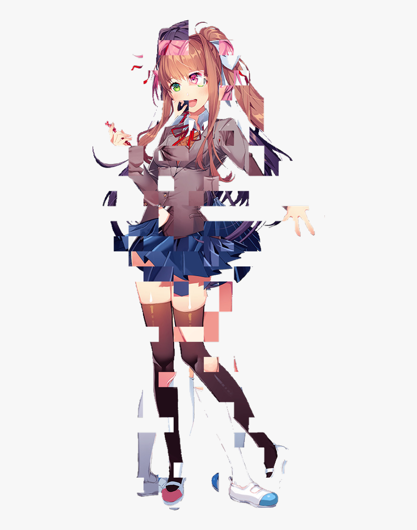 Doki Doki Literature Club Glitch, HD Png Download, Free Download