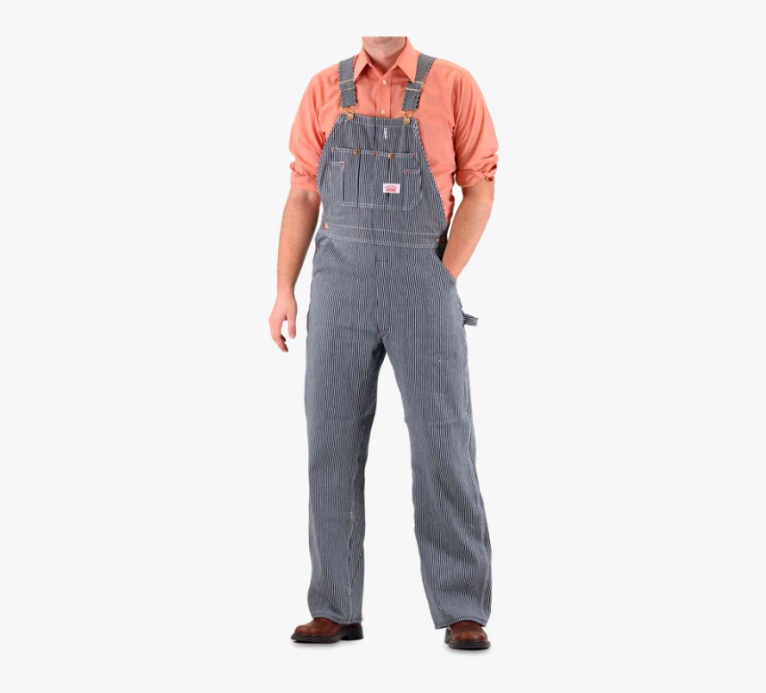 Striped Overalls Mens Jeans, HD Png Download, Free Download