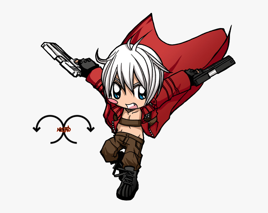 Transparent Cry Clipart - Mini Dante Devil May Cry, HD Png Download, Free Download