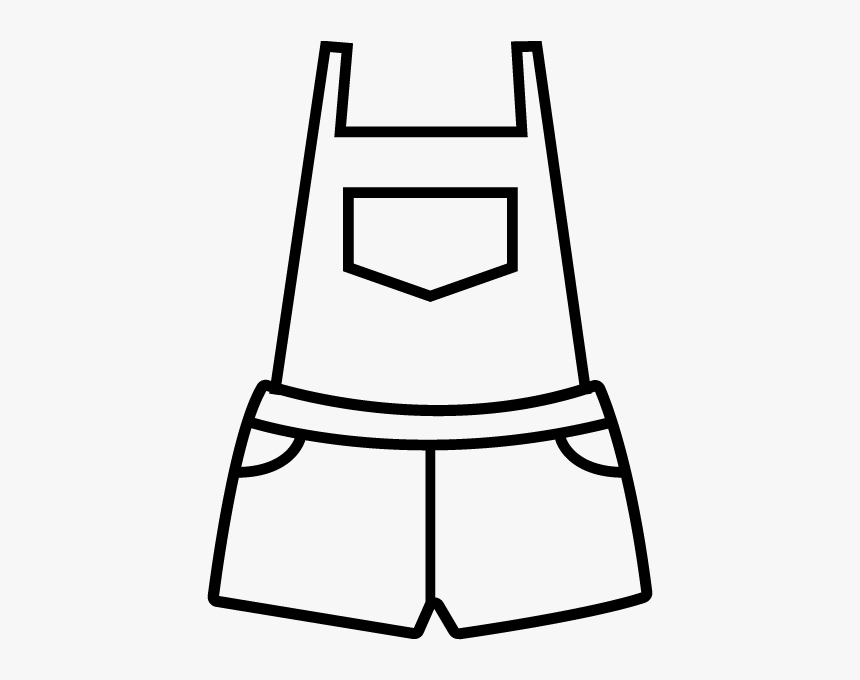Jean Drawing Overalls - Swim Trunks Clip Art, HD Png Download, Free Download