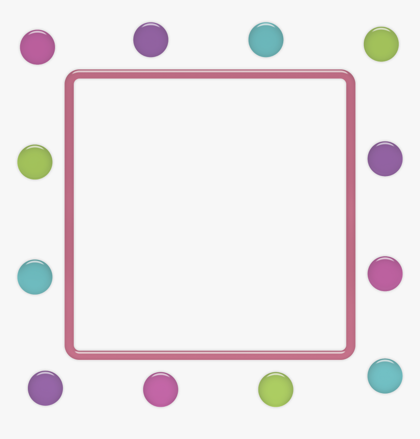 Funny Polka Dots - Png Clipart Purple Star Round Frame Transparent, Png Download, Free Download