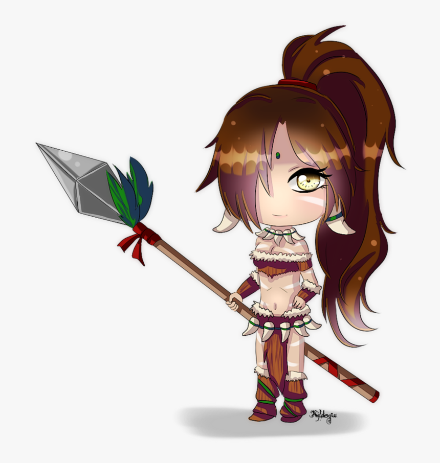 Rengar And Nidalee Easter Egg Download - League Of Legends Chibi Nidalee, HD Png Download, Free Download